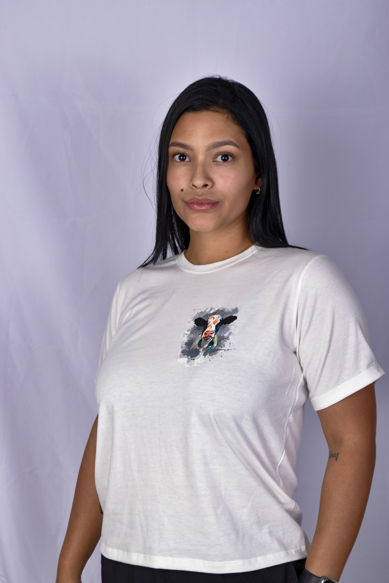 Blusa blanca Vaca